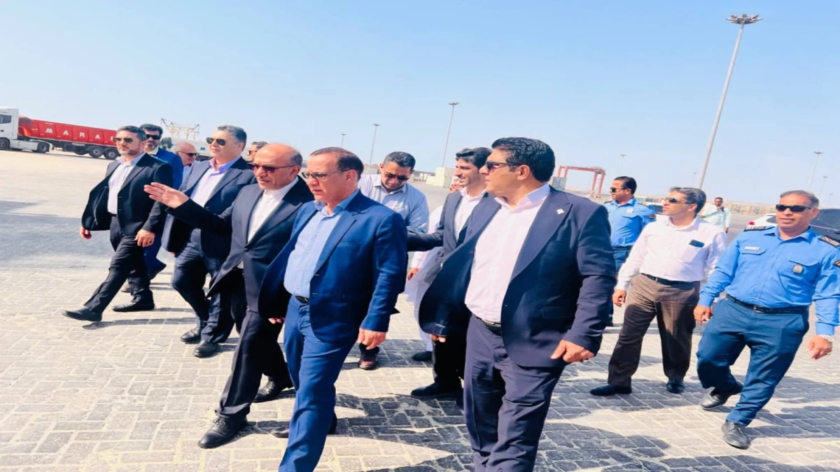 بازدید رئیس کل گمرک ایران از روند تخلیه و بارگیری کالاهای اساسی در بندر شهید بهشتی چابهار