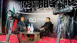 برپایی موکب رسانه‌ای سازمان منطقه آزاد ماکو در مرز بازرگان برای روایت حضور زائران اربعین